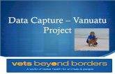 Update on VBB Vanuatu Project