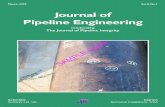 Journal of Pipeline Engineering