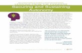 Securing and Sustaining Autonomy