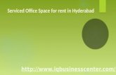 Serviced Office Space for Rent in Hyderabad