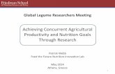 Incorporating Nutrition into Feed the Future Research Programs