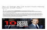 The 10 Things We Can Learn From Harvey Specter From 'Suits'