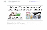 Budget Summary for FY 2015-16