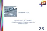 Cabling Installation Tips