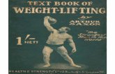 Textbook of Weightlifting