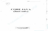 Core Java-Inet Solv
