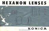 Konica_Hexanon Lenses Catalog