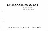 Kawasaki Model 90 GA-1,2,3, GA-1A, GA-2A and 100 GA-5A Parts Catalogue (1969-1972)