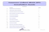 Emerson Liebert 6kVA UPS Installation Guide11!17!14