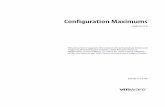 Vsphere 60 Configuration Maximums