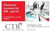 Financial Acumen for HR Part 2