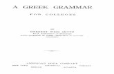 Herbert Weir Smyth - Greek Grammar for Colleges - University of Michigan Library 1920
