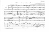 Haydn Partitura divertimento a 3