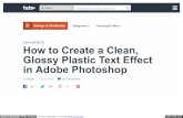 How to Create a Clean Glossy Effect