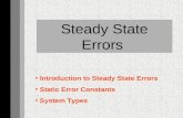 Steady State Errors
