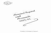 Annual Report 2005-06 Vindhya Tele