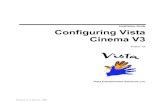 Configuring Vista Cinema V3