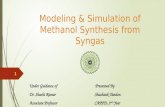 Modeling & Simulation of Methanol Synthesis From Syngas (2)