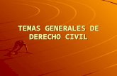 GENERAL ISSUES OF CIVIL LAW /TEMAS GENERALES DE DERECHO CIVIL