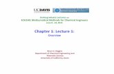 Ech 140 Lecture 1 Overview