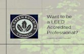Want to Be a LEED AP?