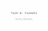 Task 4- Formats