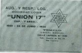 0597-Fiducius-Logia Union 17 de Rosario Santa Fe Argentina-Boletin Año 1923 1924