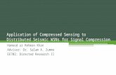 Applciation of Compressive Sensing to Seismic Acquisition WSNs Latest