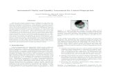 Automated Clarity and Quality Assessment for Latent Fingerprints