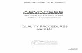 Quality Assurance Procedures
