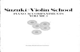 Suzuki Violin Method -Vol 01 With Piano