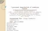 Lysosomal Degradation of Membrane Lipids