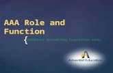 AAA Role and Function