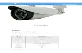 CCD 700TVL Effio-E OSD Metal housing Weatherproof analog camera with 30M IR distance TTB-W673K2 Specification-