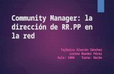 Community manager la dirección de rr.pp en la red