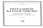 Dotzauer - Cello Tutor Vol. 1 Score