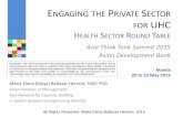 Engaging the Private Sector for UHC