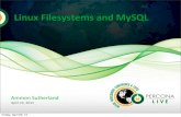 Percona Live - Linux Filesystems and MySQL