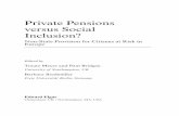 Private Pensions Versus