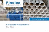 Corporate Presentation March 2013 FINOLEX IMPP