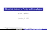 Numerical Methods in Physics and Astrophysics