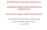 Presentation on Pump Turbine No.1