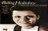 Billie Holiday - Original Keys for Singers Billie Holiday (79pp)