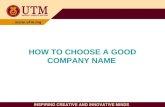 Choosing a Good Company Name