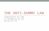 The Anti-Dummy Law