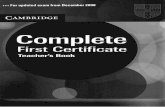 Complete First Certificate Teacher 39 Book