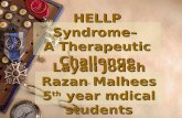 Hellp Syndrome – Therapeutic Challenge