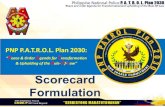 PNP P.A.T.R.O.L. 2030 Score Card Dashboard Formulation