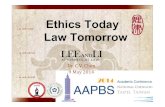 20140509 【CVCHEN@NCCU/AAPBS】Ethics Today, Law Tomorrow今天倫理，明天法律