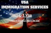 How to Extend L1 Visa in the USA